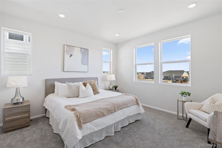 Furnished interior view inside a new home in The Legacy Collection at Talon Pointe, Thornton (Image 27).