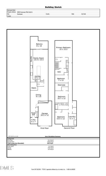 639A Conover Rd - Floor Plan
