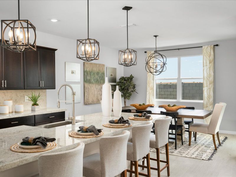 Dining Area in Bailey Floorplan modeled at Rancho Mirage