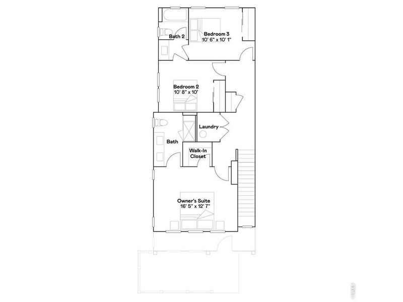 2D floor plan layout of this home in Riano Ridge, Loveland, CO (Image 2). 2D floor plan layout of this home in Riano Ridge, Loveland, CO (Image 2).