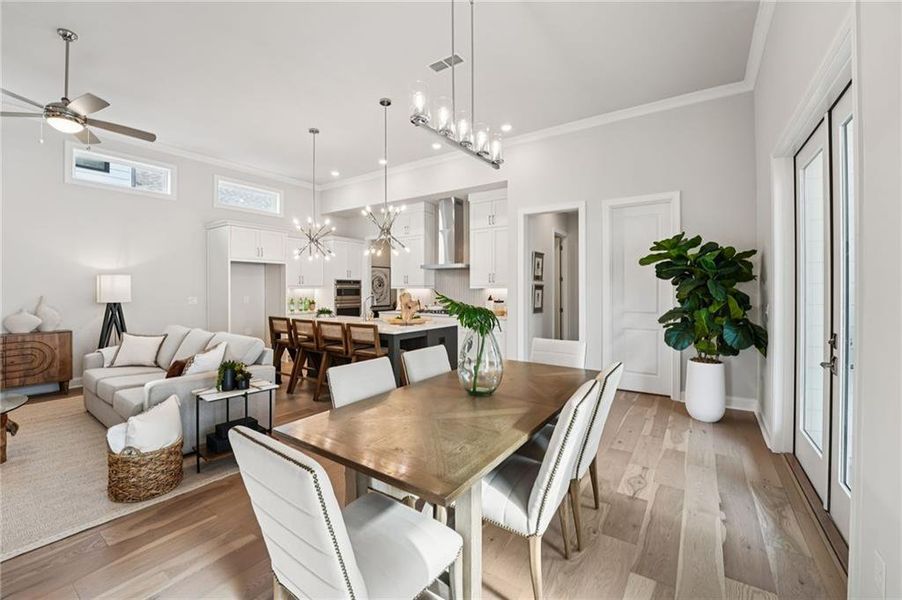Furnished interior view inside a new home in Promenade at Sawnee Village, Cumming (Image 38).