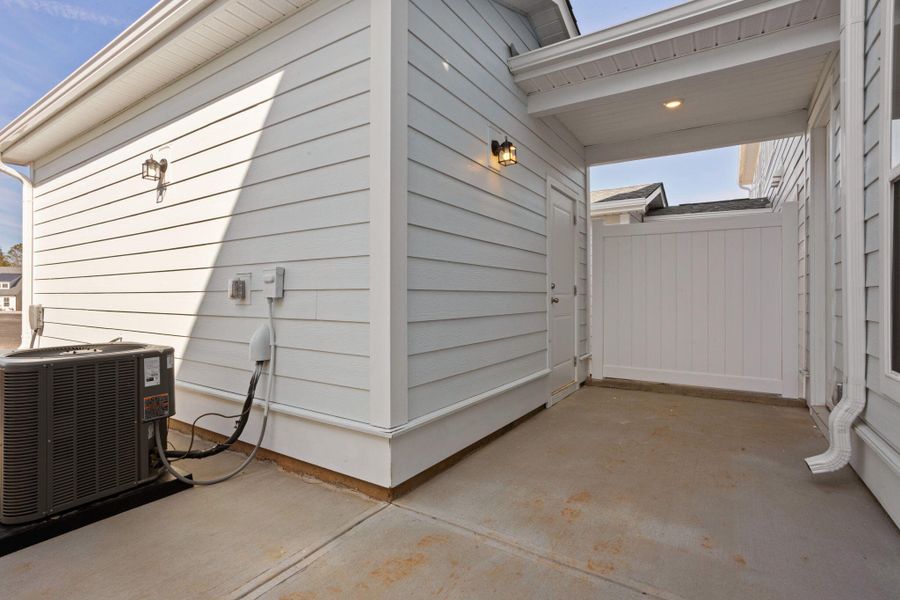 Exterior details and patio area of a home in , Greenwood (Image 1). Exterior details and patio area of a home in , Greenwood (Image 1).