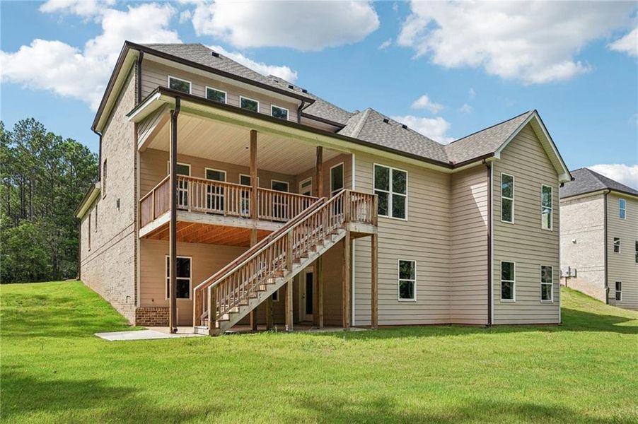 Front exterior of a new home in , Douglasville, GA, highlighting curb appeal (Image 20).