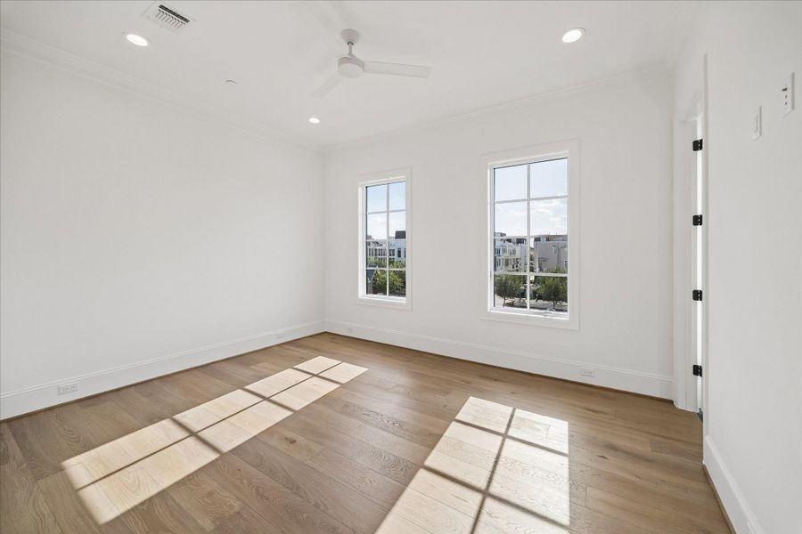 Spacious, unfurnished interior of a new home in , Southside Place (Image 20). Spacious, unfurnished interior of a new home in , Southside Place (Image 20).