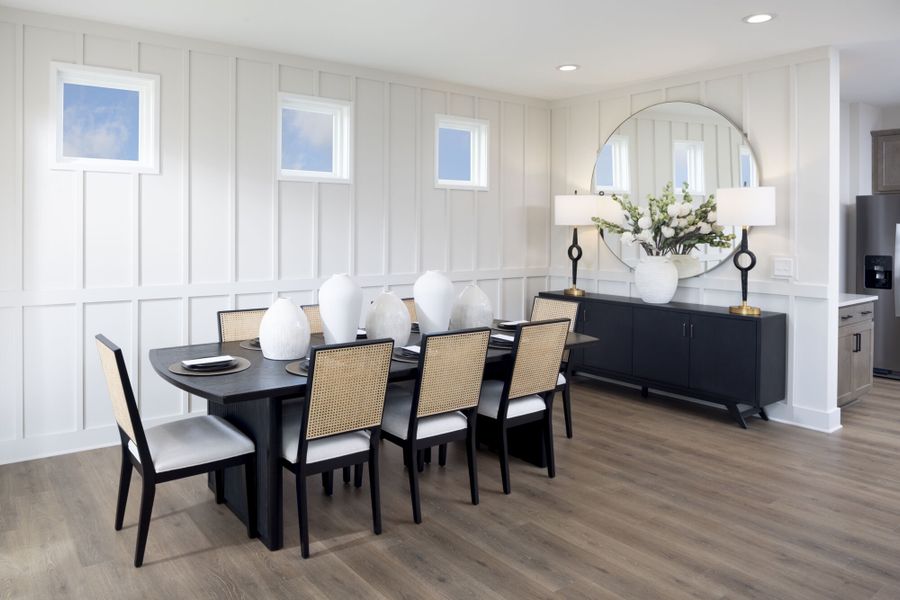 Representative furnished interior of a home built from the Allegheny by Mattamy Homes in Fox Field Farms, Broadway (Image 9).