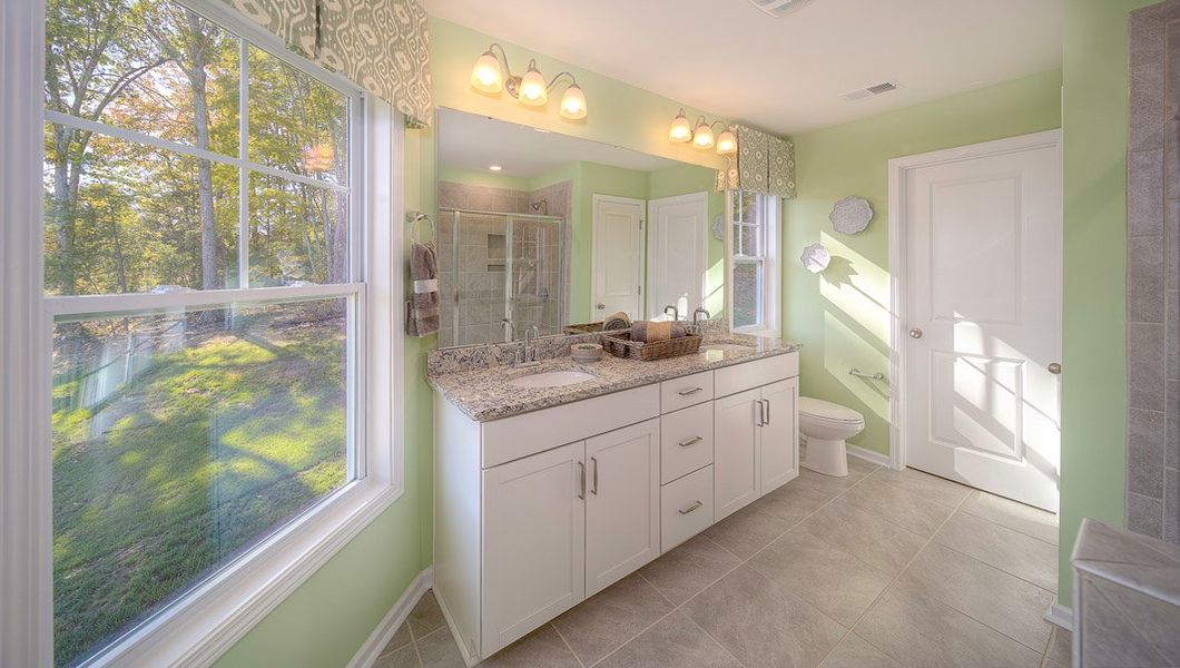 Furnished interior view inside a new home in The Townes at Stonecrest, Hendersonville (Image 24).