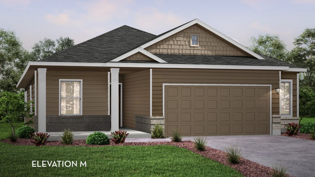 Representative exterior photo of a completed home built from the Frio by CastleRock Communities in Paramount, Kyle, TX (Image 2).