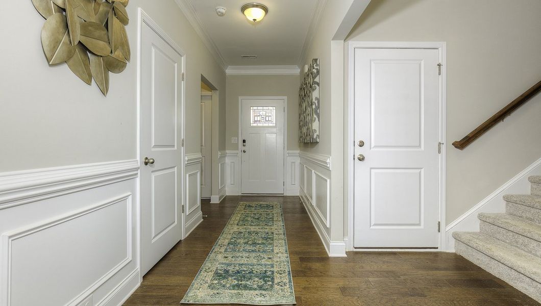 Furnished interior view inside a new home in Reserve at Tap Root Farms, Fletcher (Image 4). Furnished interior view inside a new home in Reserve at Tap Root Farms, Fletcher (Image 4).