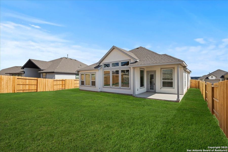 Exterior details and patio area of a home in Meyer Ranch, New Braunfels (Image 3). Exterior details and patio area of a home in Meyer Ranch, New Braunfels (Image 3).