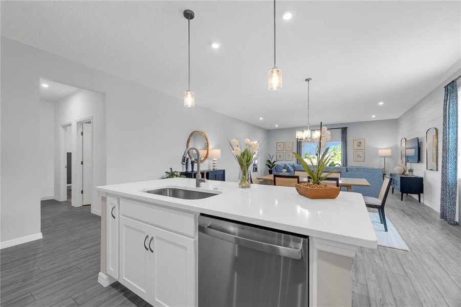 Furnished interior view inside a new home in Hidden Cove, Eustis (Image 5).