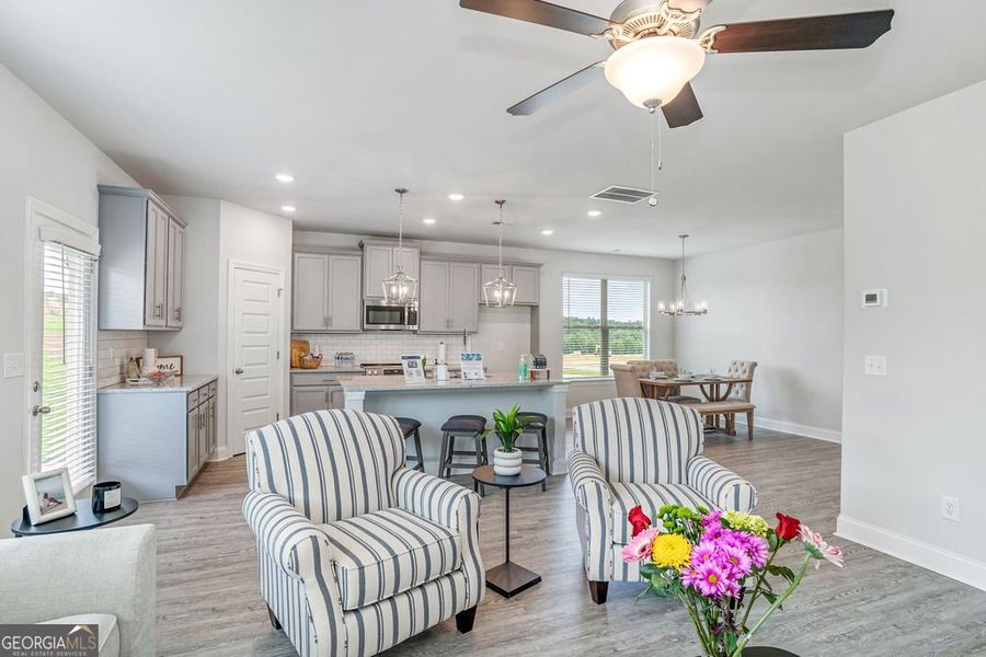 Furnished interior view inside a new home in Harley Farms South, Bonaire (Image 5).
