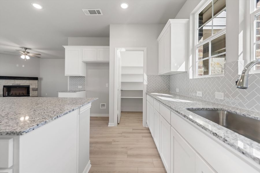 Furnished interior view inside a new home in Clear Sky Addition, Valley View (Image 11).