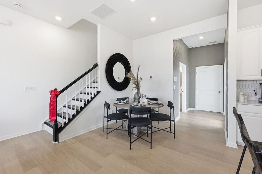 Furnished interior view inside a new home in Terraces at the Exchange, Indian Land (Image 5).