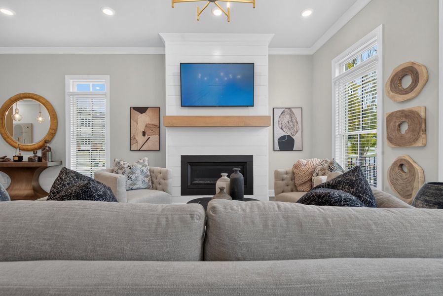 Representative furnished interior of a home built from the The Benton IV by The Providence Group in Ward's Crossing Townhomes, Johns Creek (Image 13).