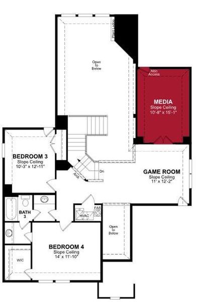 Beazer Homes Valencia of the Lake Summerfield floorplan