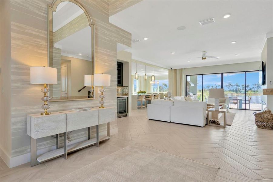 Furnished interior view inside a new home in Biscayne Landing at Seaire, Parrish (Image 24).