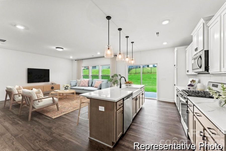Furnished interior view inside a new home in Mooreland Oaks, Mount Holly (Image 10).