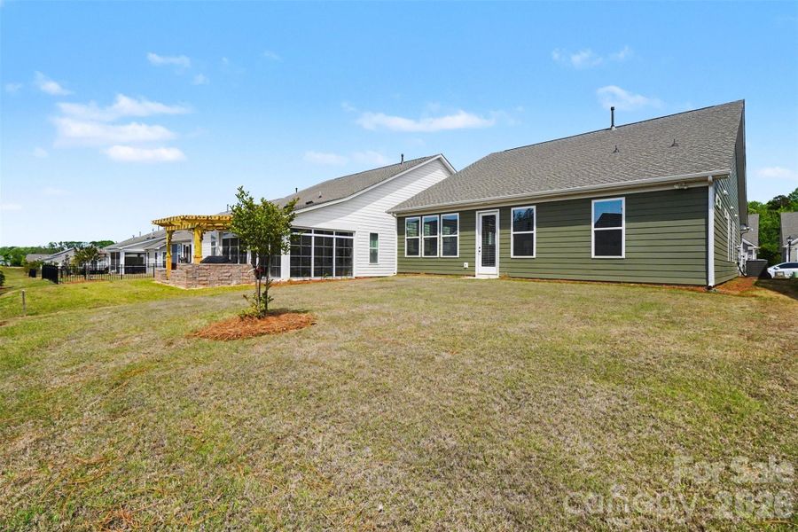 Exterior details and patio area of a home in , Charlotte (Image 4). Exterior details and patio area of a home in , Charlotte (Image 4).