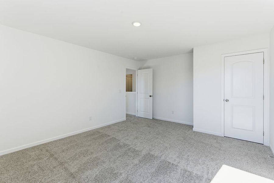 A room with white doors.