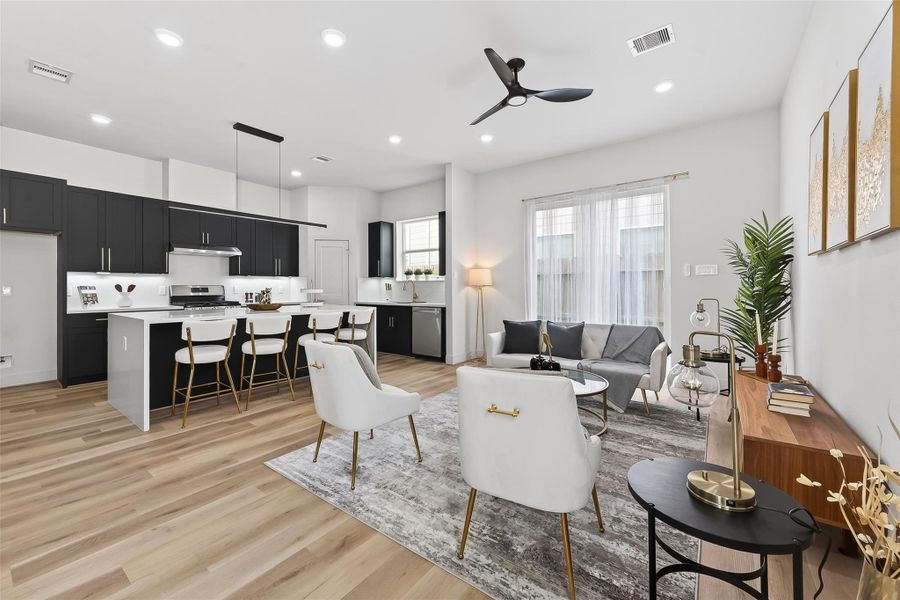 Furnished interior view inside a new home in , Houston (Image 5).