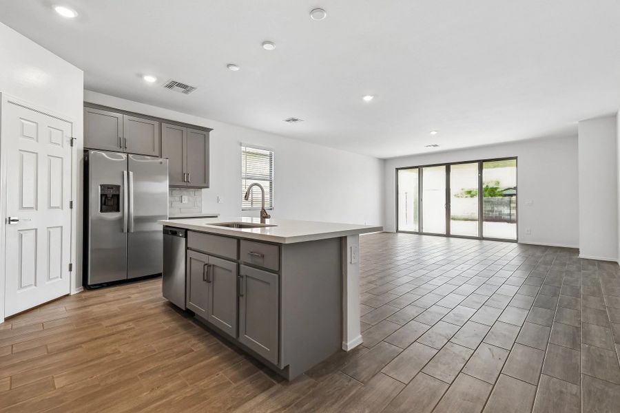 Kitchen and great room