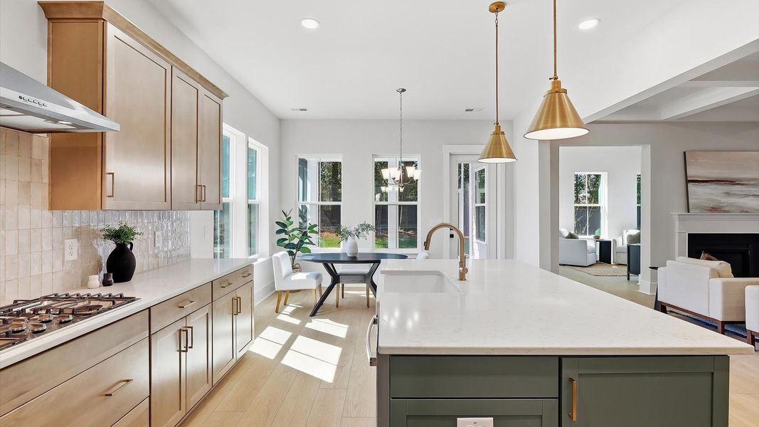 Representative furnished interior of a home built from the Stonehaven  II by DRB Homes in Oak Bend, Charleston (Image 11).