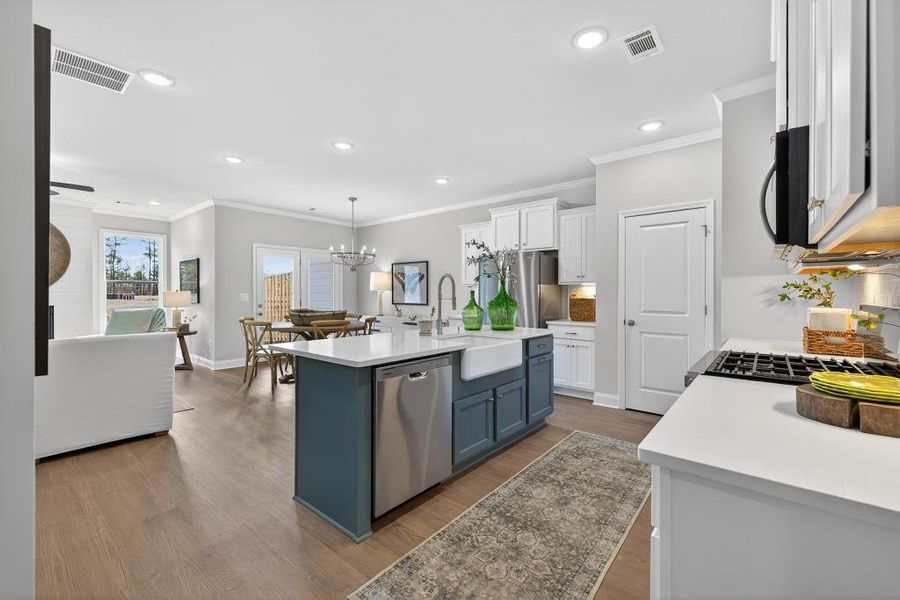 Furnished interior view inside a new home in , Suwanee (Image 6).
