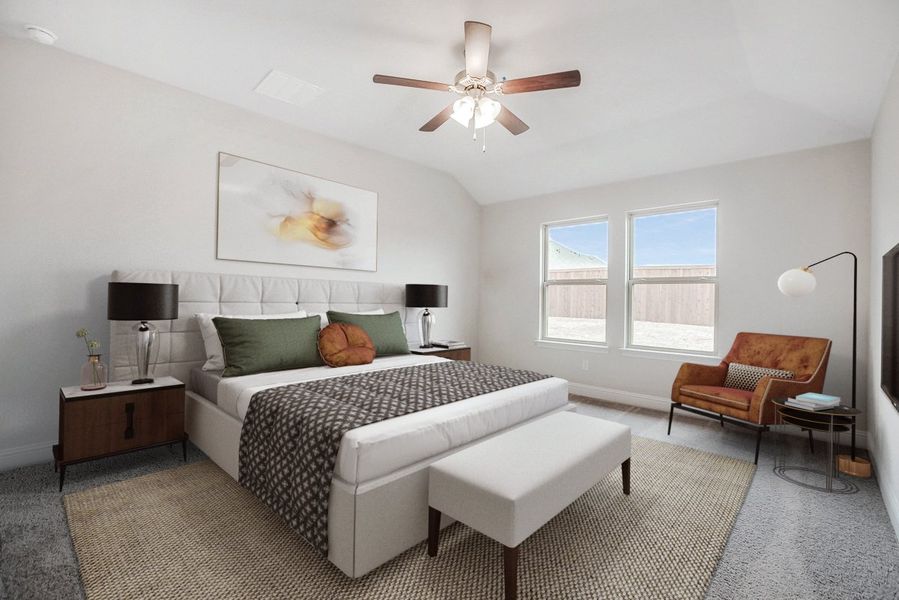 Representative furnished interior of a home built from the Magnolia by Beazer Homes in Enclave at Legacy Hills: Overlook 60', Celina (Image 5).