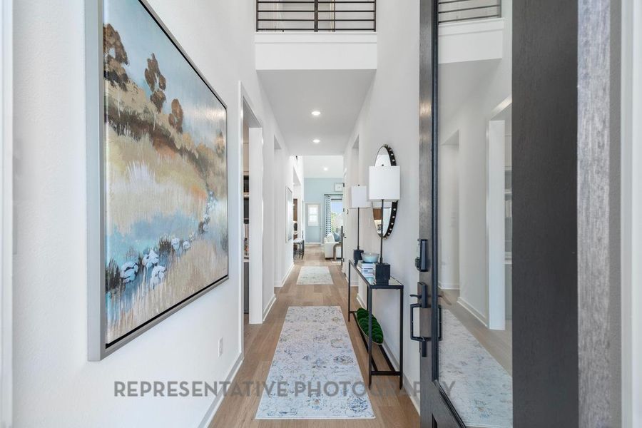 Furnished interior view inside a new home in Santa Rita Ranch: 40-45ft. lots, Liberty Hill (Image 9).