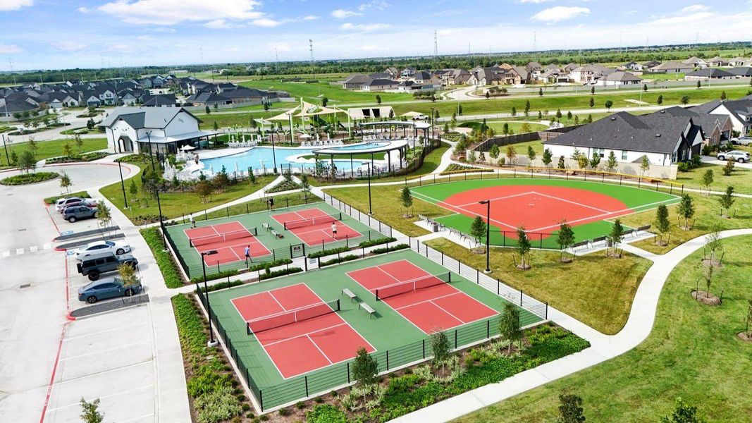 Pickleball courts for exercise or competitive fun with the whole family
