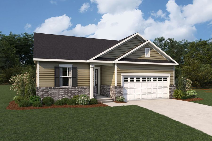 Representative exterior photo of a completed home built from the Glades by Mattamy Homes in Waxhaw Landing, Monroe, NC (Image 1). Representative exterior photo of a completed home built from the Glades by Mattamy Homes in Waxhaw Landing, Monroe, NC (Image 1).