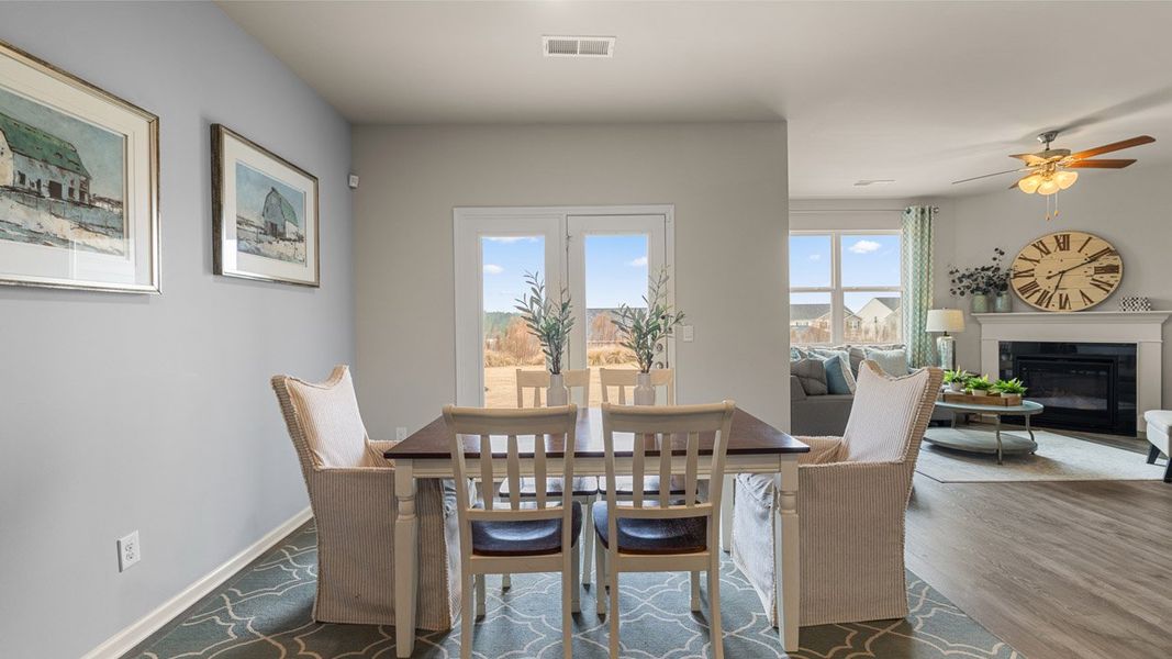 Representative furnished interior of a home built from the Cali by D.R. Horton in Highland Hills, Graniteville (Image 7).