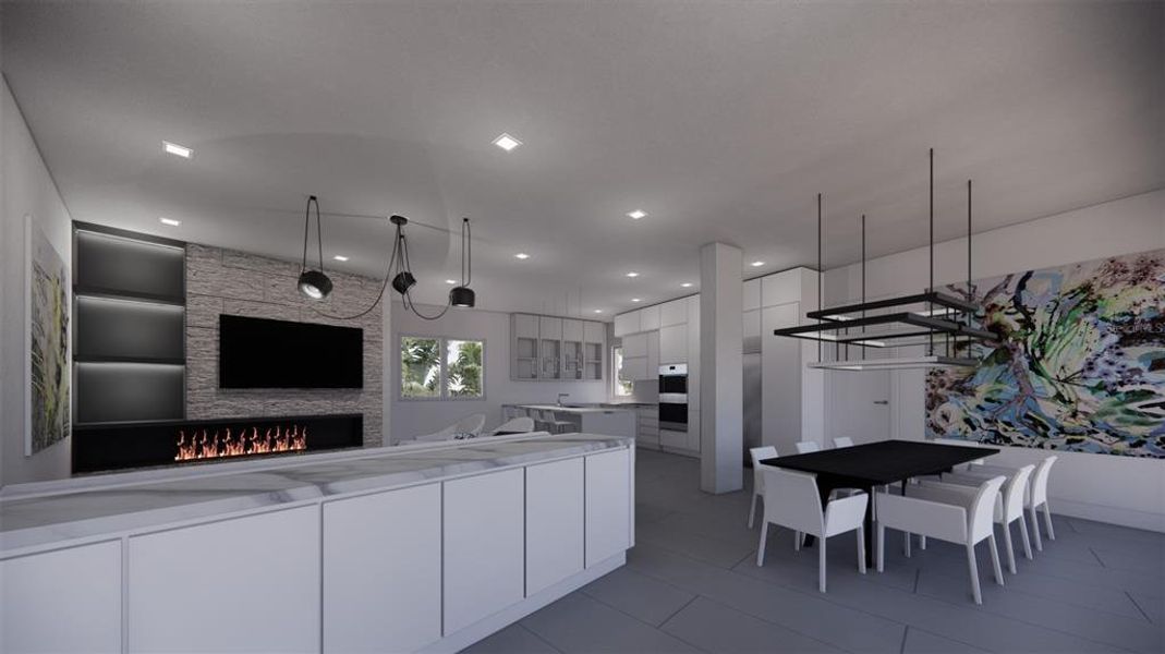 Furnished interior view inside a new home in , Longboat Key (Image 16). Furnished interior view inside a new home in , Longboat Key (Image 16).