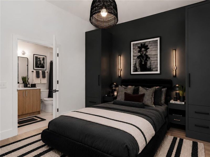 Furnished interior view inside a new home in , Atlanta (Image 15).