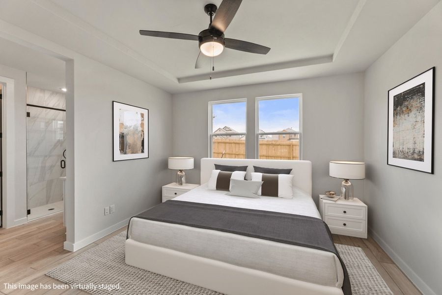 Representative furnished interior of a home built from the Pecos by Hakes Brothers in Veranda Designer, San Antonio (Image 8).