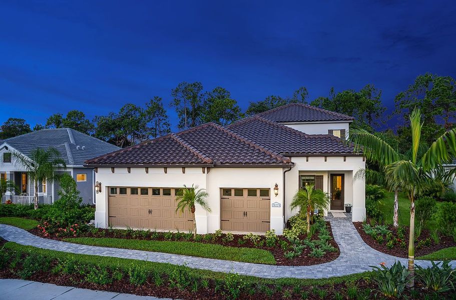 Representative exterior photo of a completed home built from the Sea Mist by Neal Communities in Grand Palm, Venice, FL (Image 21). Representative exterior photo of a completed home built from the Sea Mist by Neal Communities in Grand Palm, Venice, FL (Image 21).