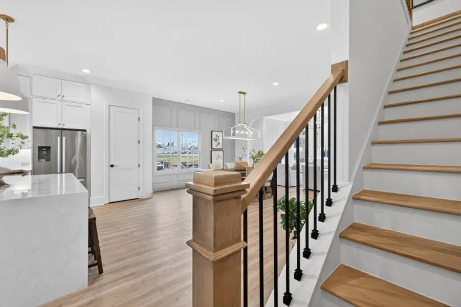 Furnished interior view inside a new home in Skyview On Broad, Sugar Hill (Image 11).