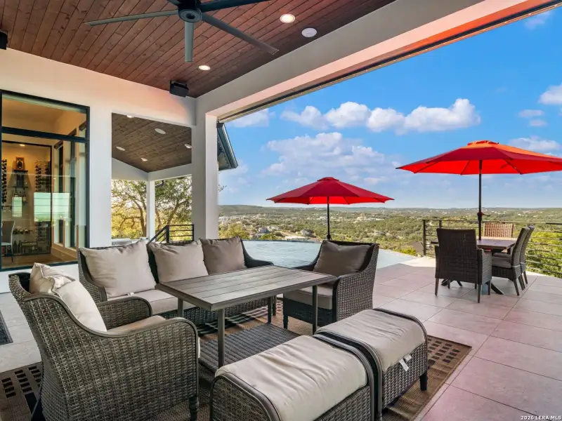 Exterior details and patio area of a home in , San Antonio (Image 35).