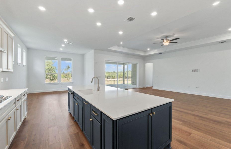 Furnished interior view inside a new home in Sun City Texas, Georgetown (Image 8). Furnished interior view inside a new home in Sun City Texas, Georgetown (Image 8).