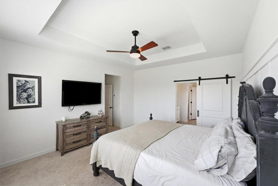 Barn Door leads to Primary Bathroom Barn Door leads to Primary Bathroom