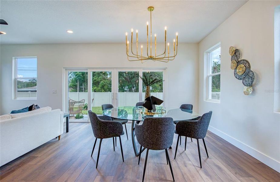 Furnished interior view inside a new home in , Palm Harbor (Image 37).