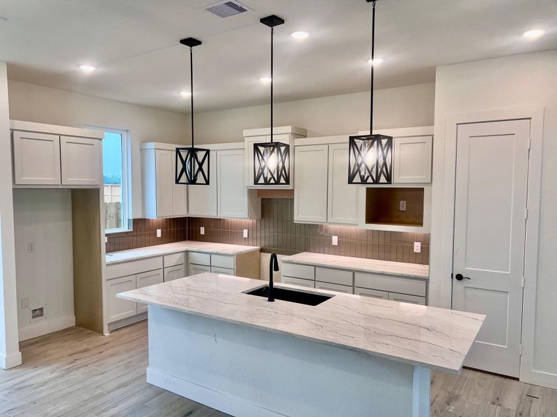 Furnished interior view inside a new home in Wood Leaf Reserve, Tomball (Image 7).