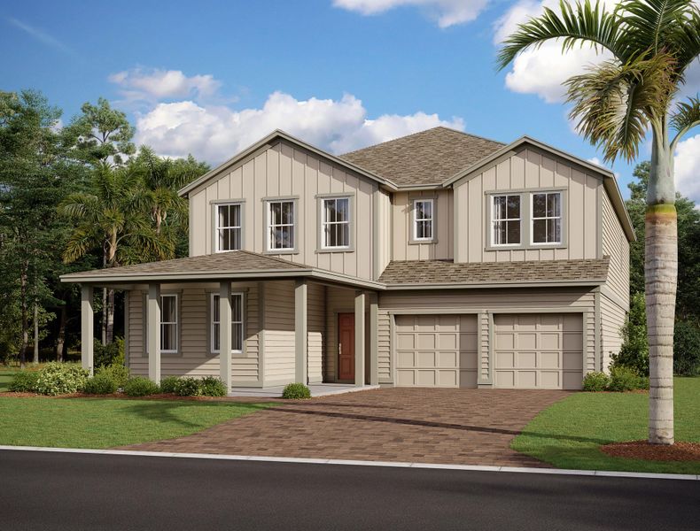 Representative exterior photo of a completed home built from the Duval II by Ashton Woods in Trailside, Mount Dora, FL (Image 24).