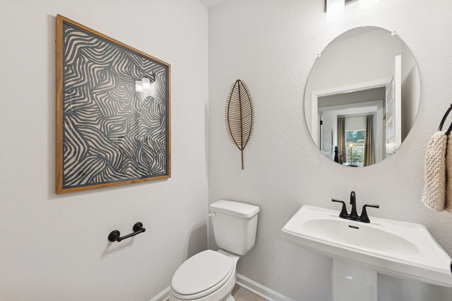 The Princeton II- Powder Bath. Staged model home shown for illustration only; actual features, colors, and upgrades may vary. The Princeton II- Powder Bath. Staged model home shown for illustration only; actual features, colors, and upgrades may vary.