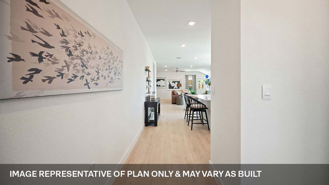 Furnished interior view inside a new home in Trails at Wildhorse, Austin (Image 3).