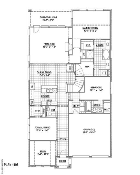 Plan 1196 1st Floor