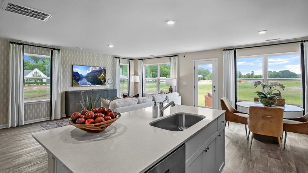 Furnished interior view inside a new home in North Village Townes, Greensboro (Image 12).