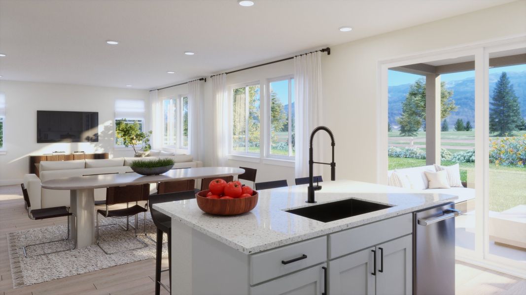 Representative furnished interior of a home built from the 2 by Trumark Homes in Independence, Elizabeth (Image 5).