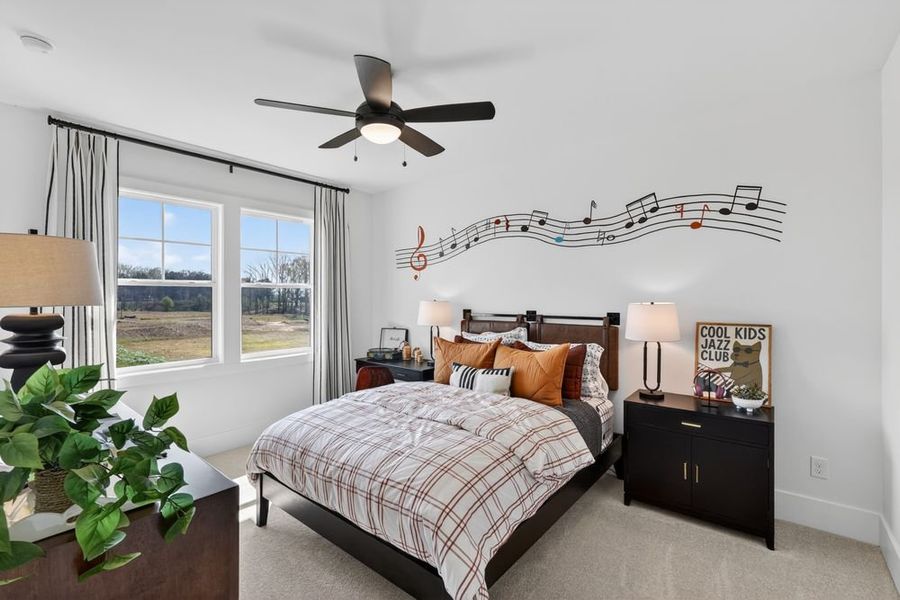 Furnished interior in a model home at Wayt Farm in Cumming (Image 9).