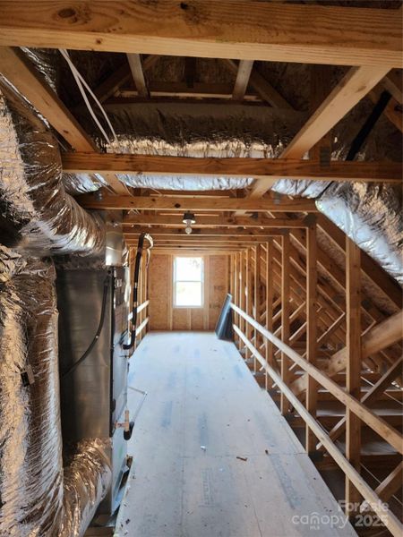 Upper level Attic Walk-in storage